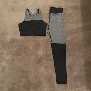 Yoga bra and pants set